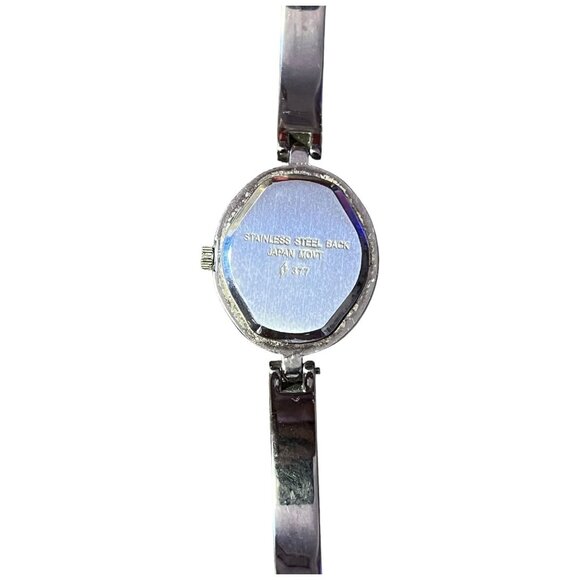Women's Stainless Steel Quartz Watch With Faux Diamonds Elegant Time Piece - Picture 7 of 9